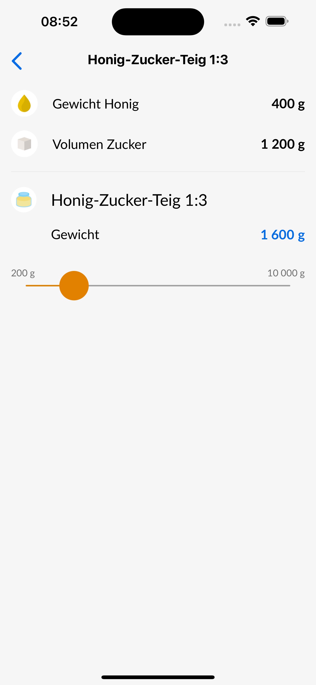 Dosierungsrechner für Oxalsäure